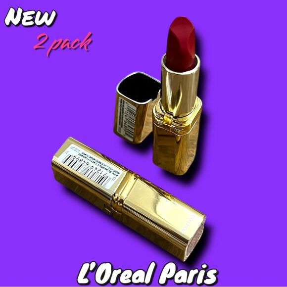 New L’Oreal Paris Colour Riche Lipcolour Lipstick 188 Respected Red - 2 pack - Picture 4 of 6
